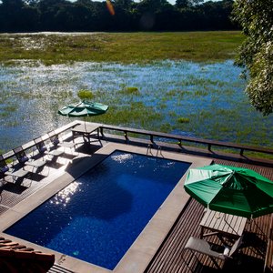 Schwimmbad Caiman Lodge Pantanal Brsilien