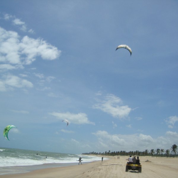 Kitesurfen Cumbuco Strand Brasilien