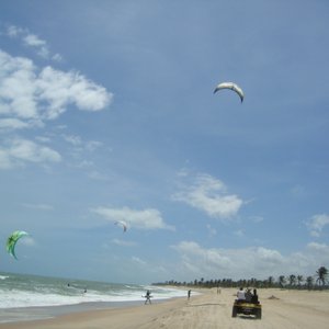 Kitesurfen Cumbuco Strand Brasilien