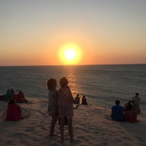 Sonnenuntergang Düne bei Jericoacoara Brasilien