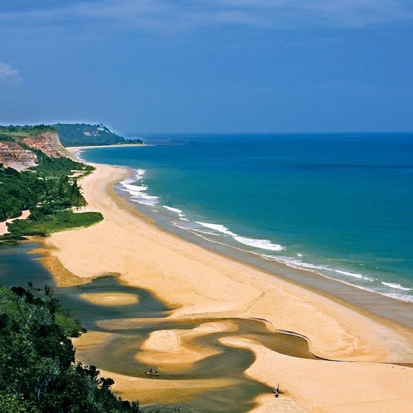 Strand Küste Trancoso Brasilien