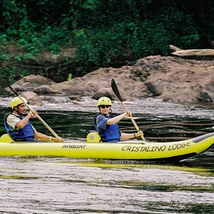 Kajak fahren - Cristalino Lodge, südliches Amazonasgebiet