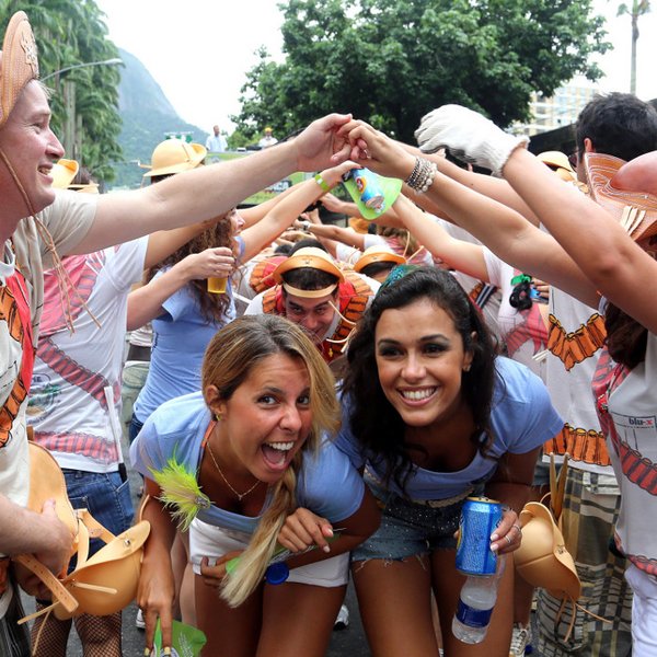 Rio de Janeiro Straßenkarneval Brasilien